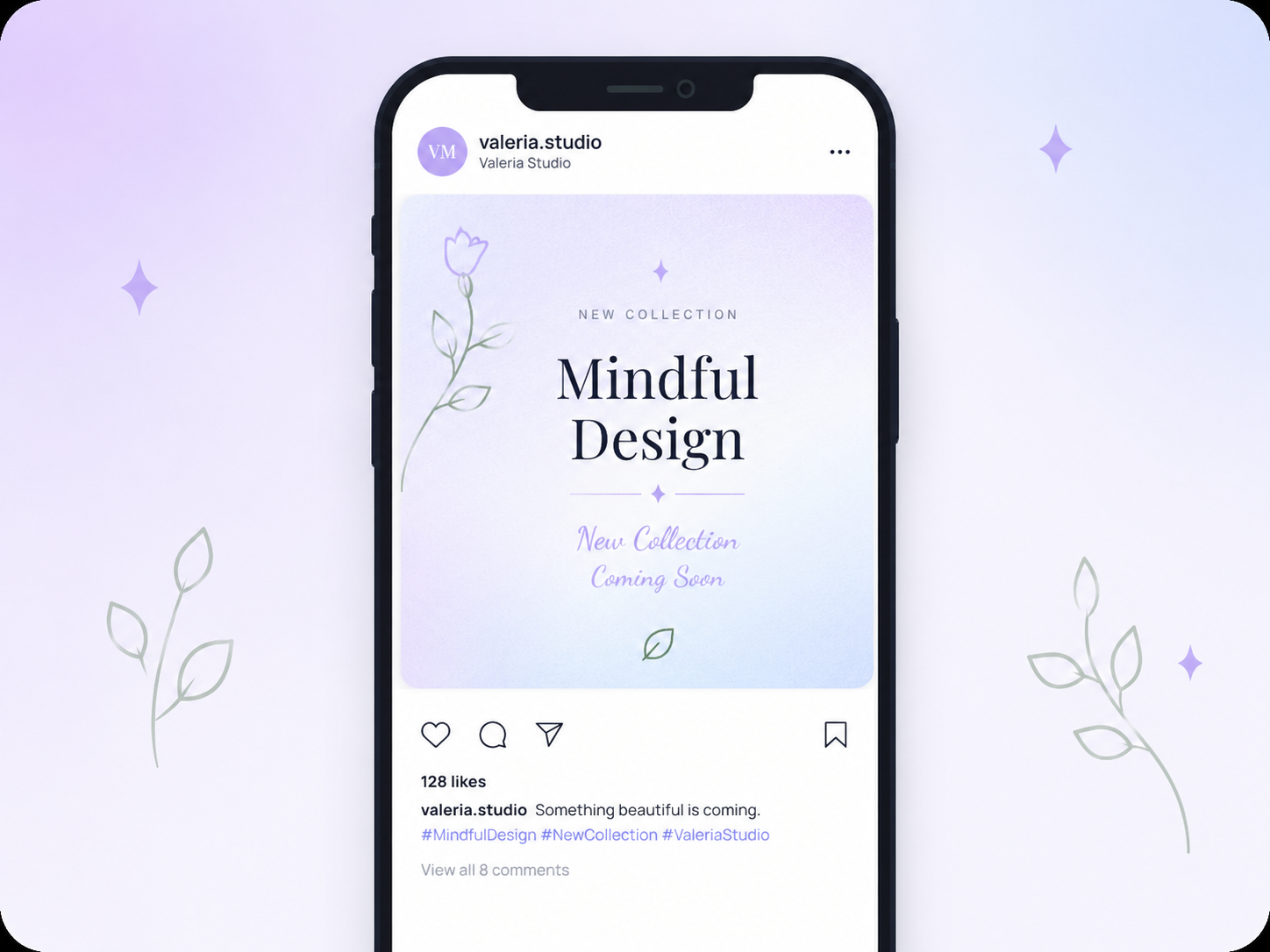 Mockup de campaña en redes sociales